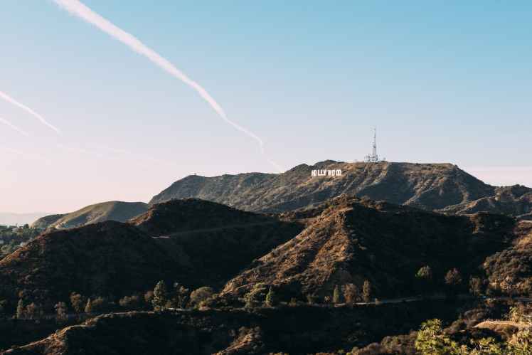 blue sky daylight hollywood landscape